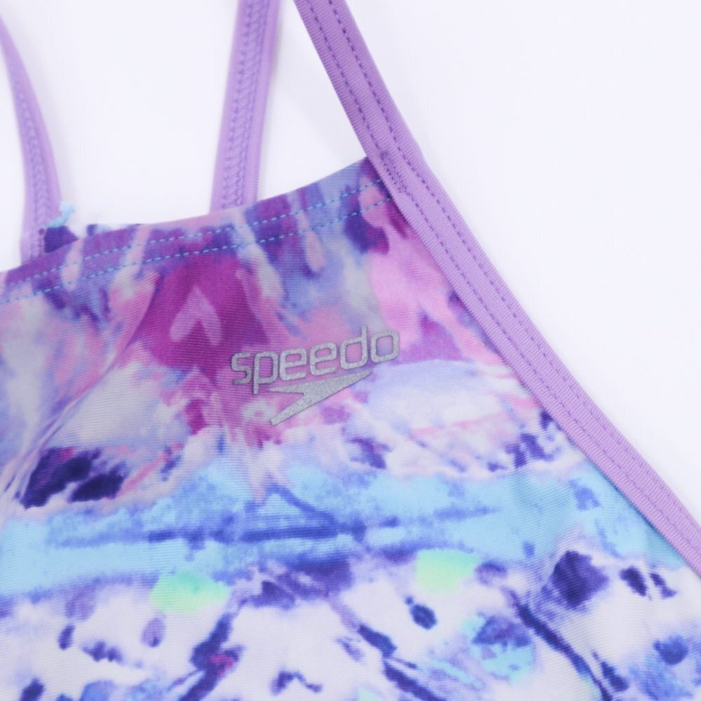 Speedo Swim Bathing Suits Girls XS Set of 2 Rainbow Tie Dye - Picture 5 of 11